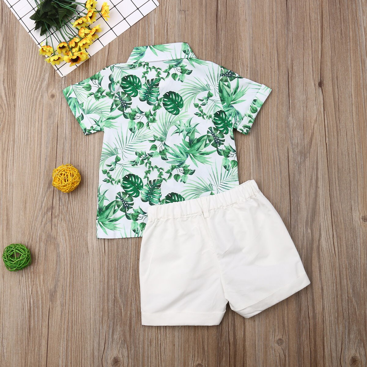 2 stk toddler kid baby boy gentleman skjorte top+bukser shorts tøj outfit sæt
