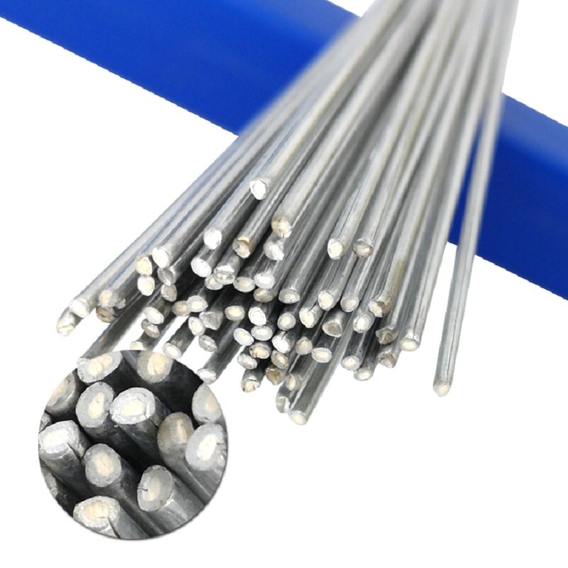 50cm svetsstänger med låg temperatur 1.6/2mm aluminiumsvetselektrod flödeskärna aluminiumelektrod multiverktyg 10/20/30/50 st