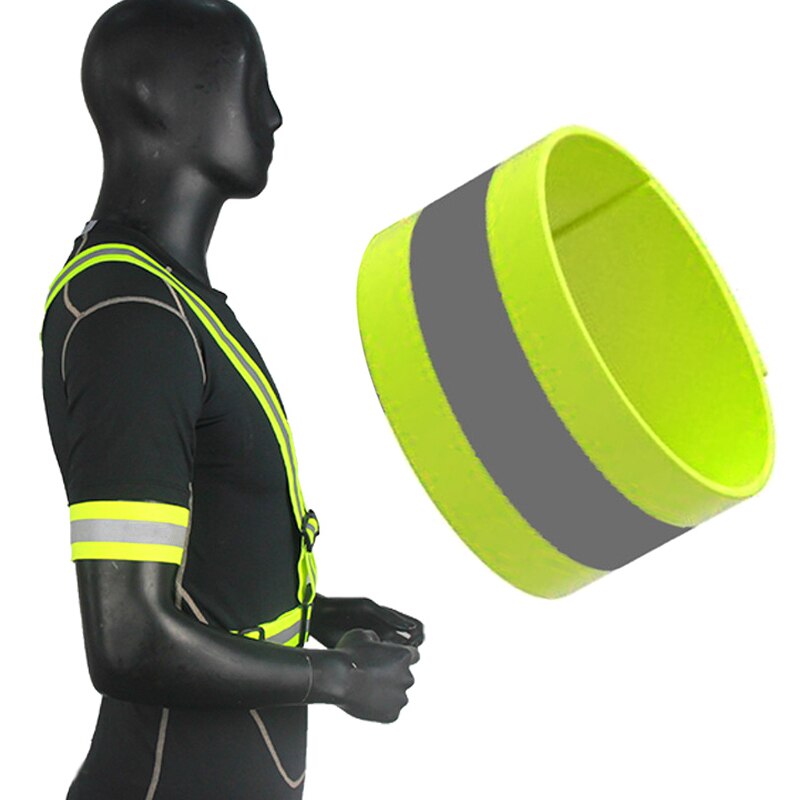 Banda reflectante brazo Correa seguro para deportes al aire libre ciclismo carrera nocturna y T8