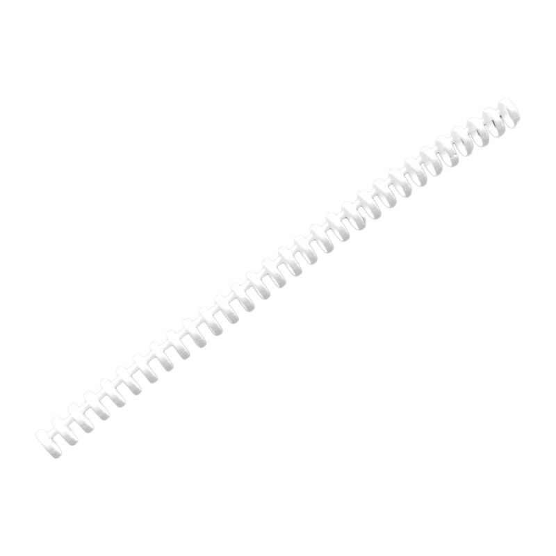 J6PA 30-Ring Binding Comb Colorful Binder Ring Aperture 0.59&#39;&#39; Length 11&#39;&#39; Fit for A6 6-ring A5 20-ring B5 26-ring A4 30-ring: White