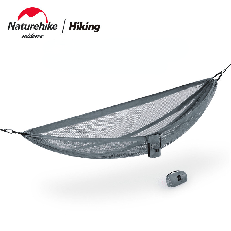 Naturehike-hamaca de malla transpirable para exteriores, columpio doble antideslizante para acampar, a prueba de lágrimas, ultraligero