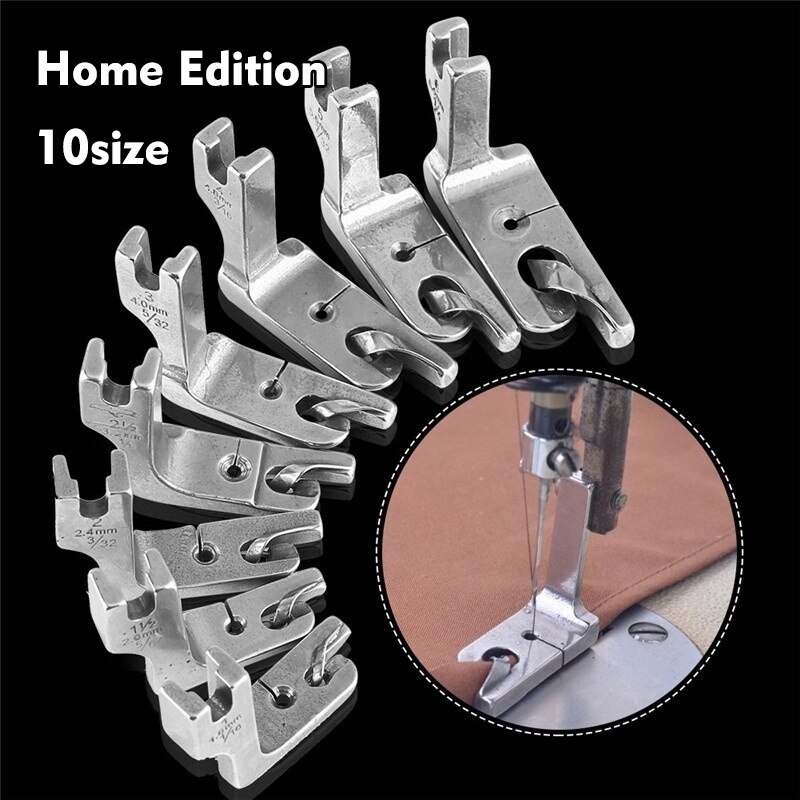 Foot Rolled Curling Sewing Machine Presser Foot Kit Set Brother Singer Janom Sewing Machines Foot Tools Accessory Sewing Tool