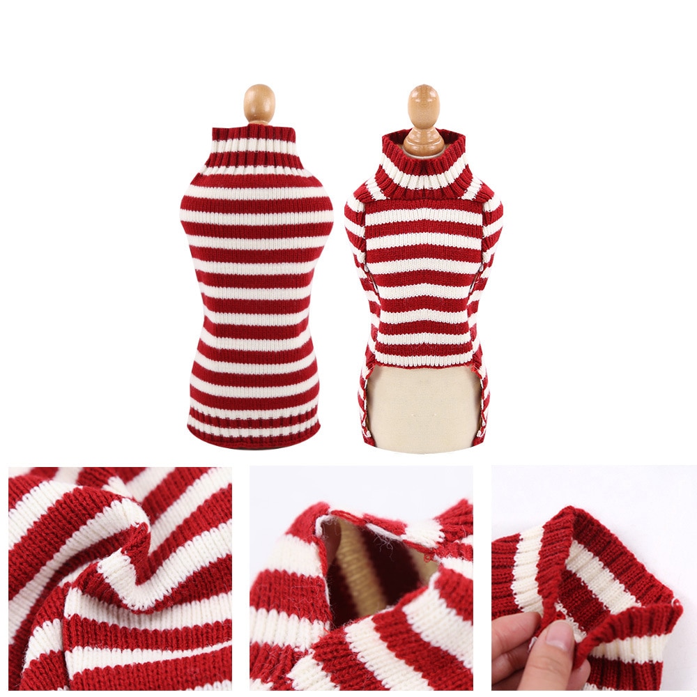 Vêtements de noël pour petits chats | Pull d'hiver tricoté pour chat, manteau de chaton, vêtements pour animaux chat chien