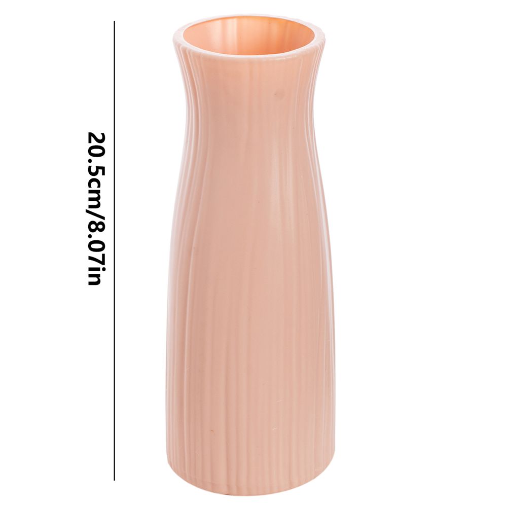 Plastic Vaas Imitatie Keramische Bloemen Potten Bruiloft Huis Buiten Tuin Tafel DIY Cadeau Bonsai Festival Party Binnenplaats Decor: Roze
