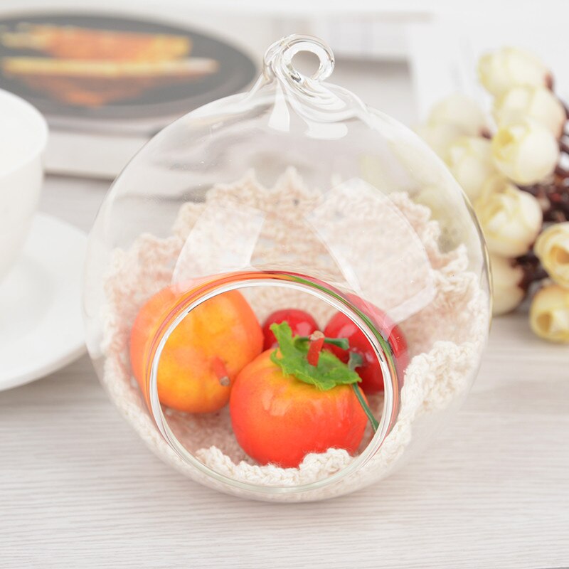 Kristall Runde Glas Hängen Teelicht Kerzenhalter Kerzenhalter Abendessen Dekor Hause Hochzeit Party Abendessen Dekor dekoration maison