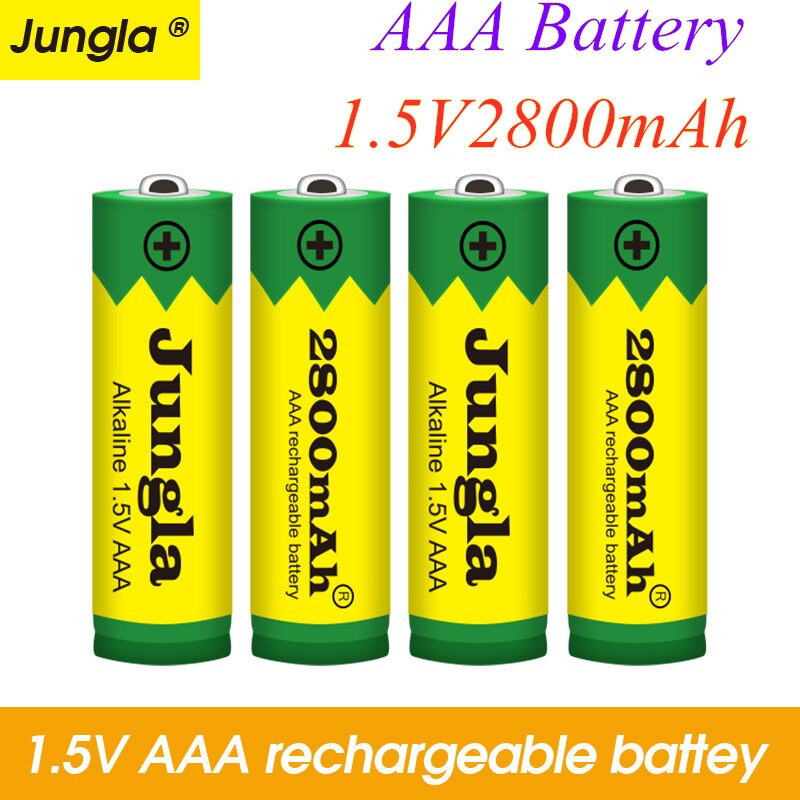 100% Aaa Batterij 2800 Mah 1.5V Alkaline Aaa Oplaadbare Batterij Voor Afstandsbediening Speelgoed Licht Batterij
