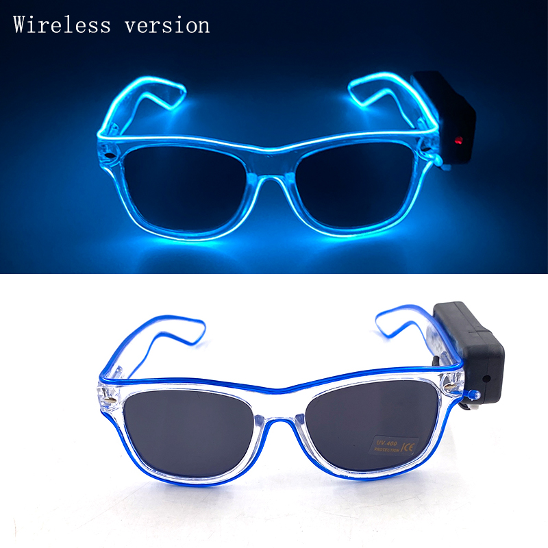 Wireless Led Jsut Married Sunglasses Bride Accessories Wedding As Honey Bride And Groom Glowing Wedding Heart Glasses: green