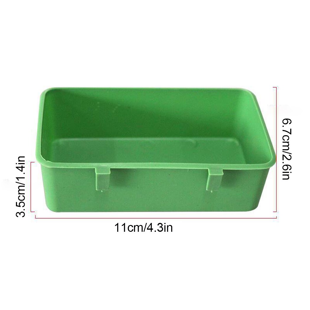 Legendog Small Plastic Bird Bath Tub Parrot Shower Bathtub Bird Food Bowl for Cage Bird Feeders Small Bird Parrot Cage Bird Toys