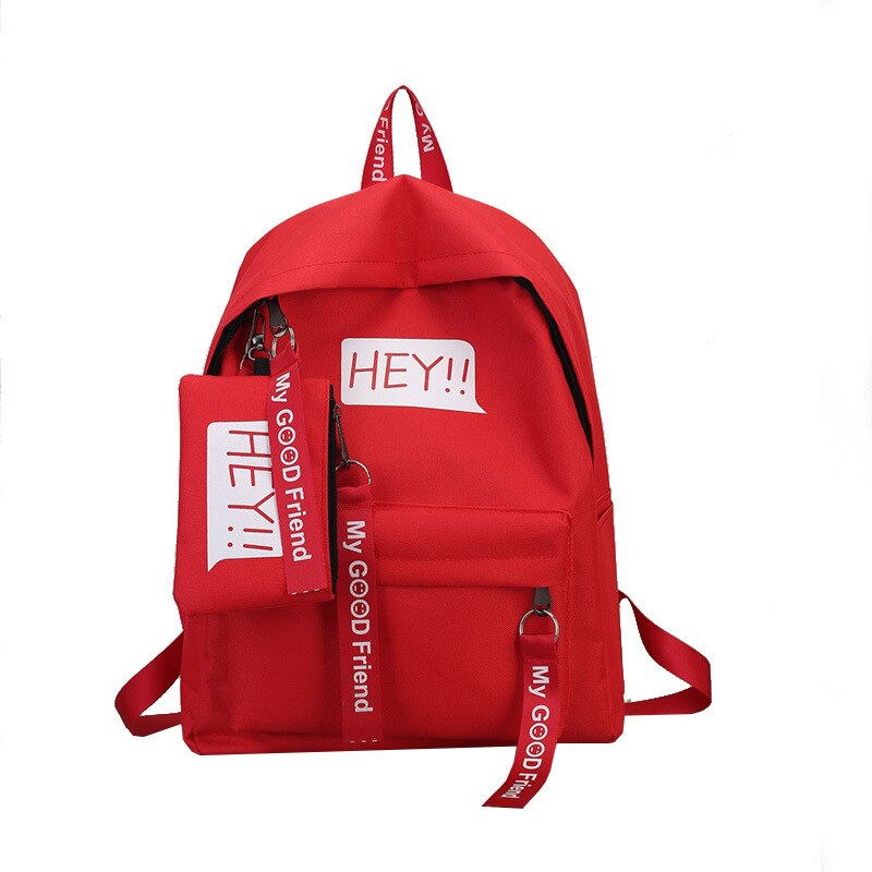 classic unisex boys girls canvas backpacks school bags letter children Junior school back packs