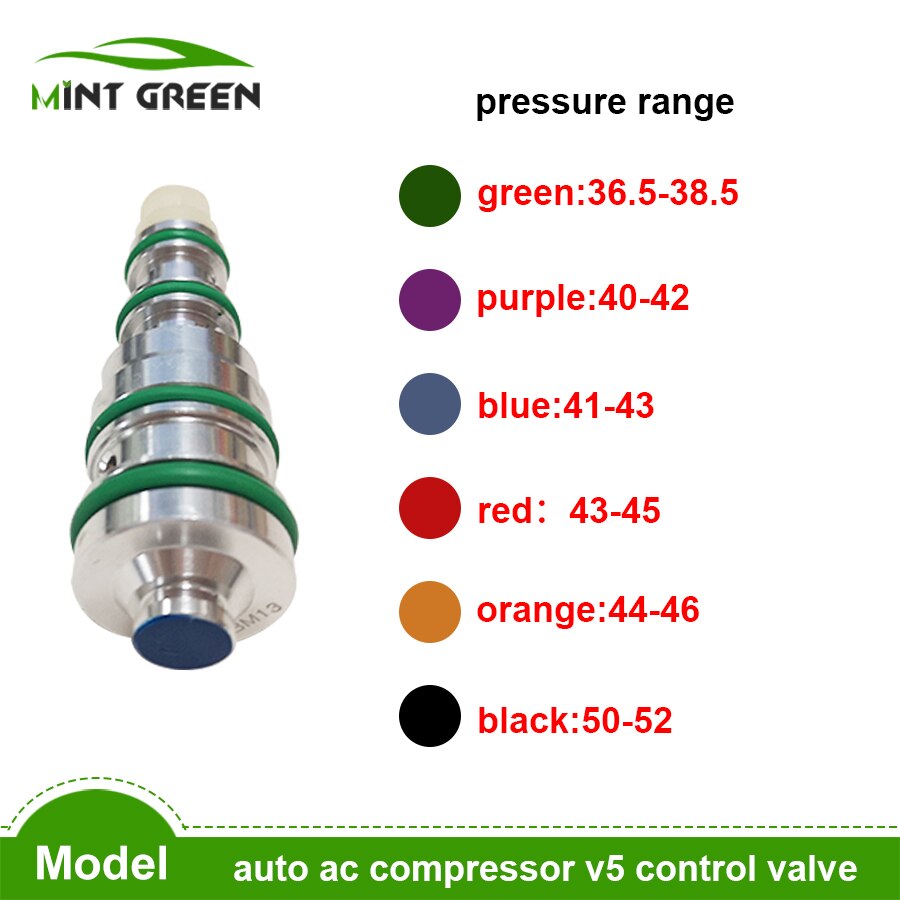 Car A/C Control Valve V5 AC Compressor Control Valve Black Red Blue Green yellow Pressure Valvula Torre
