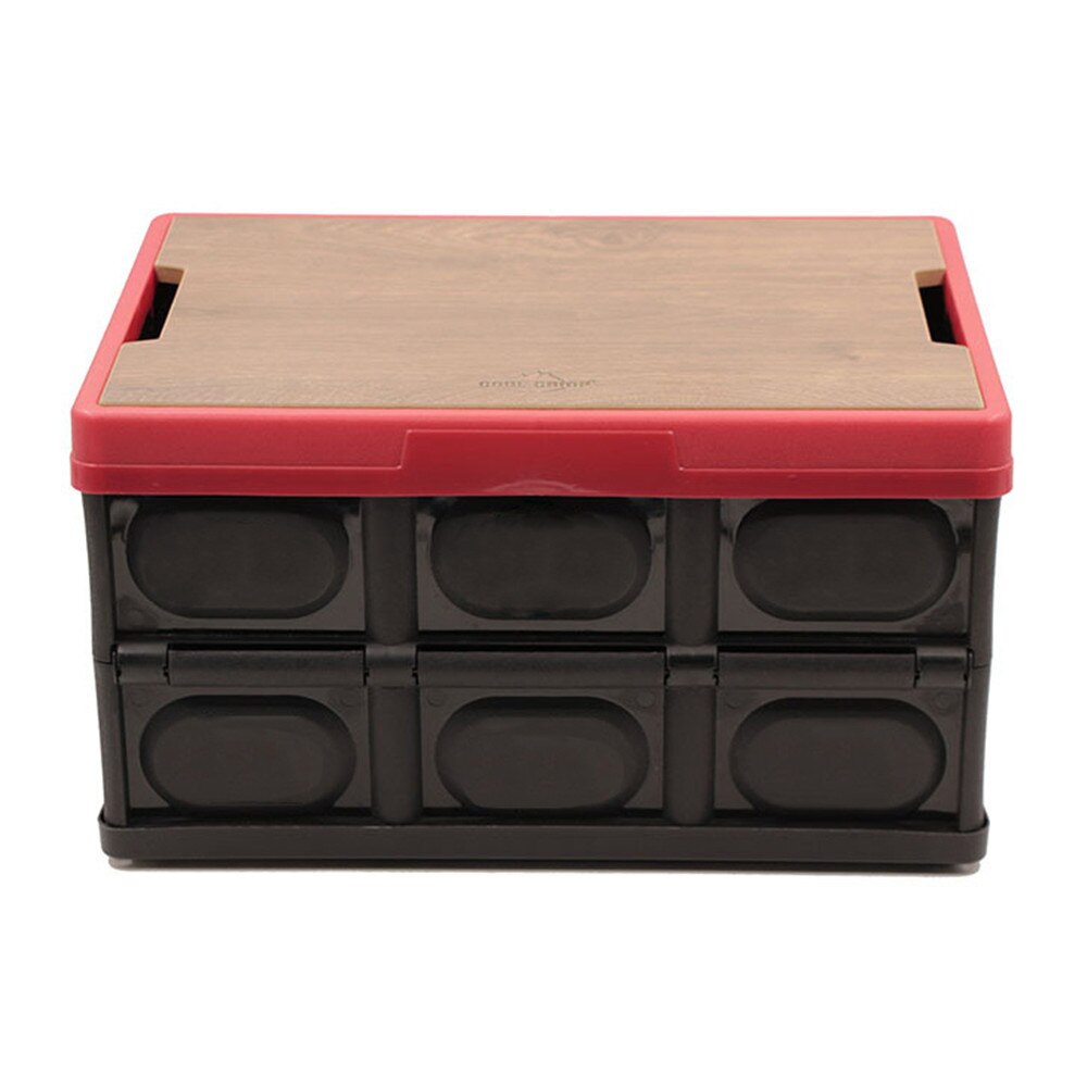 Car Trunk Storage Box Mini Multifunction Plastic Folding With Board Ourdoor Camping Self-Driving Tableware Cookware Container