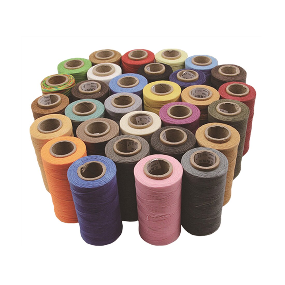 50 m/Roll Handgemaakte Platte Gewaxte Sew Wax Lijn Draad Koord Naaien Craft Tool Hand Stiksels voor DIY Leer