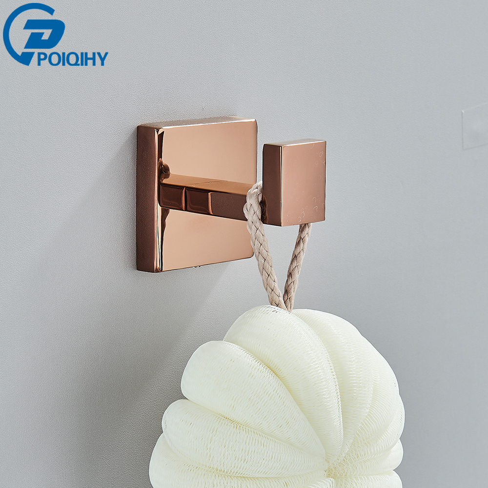 Conjunto de hardware de banho dourado rosa, acessórios de banheiro, toalheiro, suporte de papel higiênico, barra de toalha, aço inoxidável, acessórios de banheiro: Branco