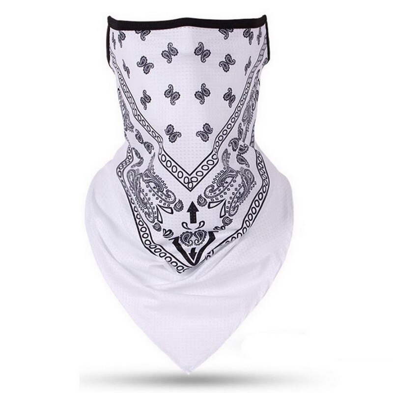 Unisex kvinder herre åndbar trekant bandana halvt ansigt halstørklæde mænd kvinder tørklæde: A1