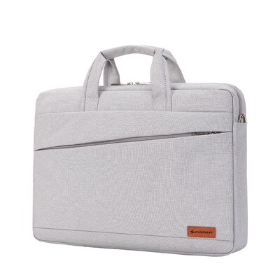 Kissyenia maletín impermeable para ordenador portátil para hombres y mujeres 13 14 15 pulgadas bolso de la computadora de negocios funda de portátil de viaje de vuelo bolsa de hombro KS1251: White-13inch