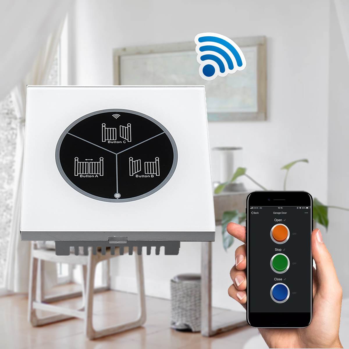 Draadloze Garagedeur Gate Opener Afstandsbediening WiFi Schakelaar Smart WiFi Afstandsbediening voor Automatische Deur Poort Universele