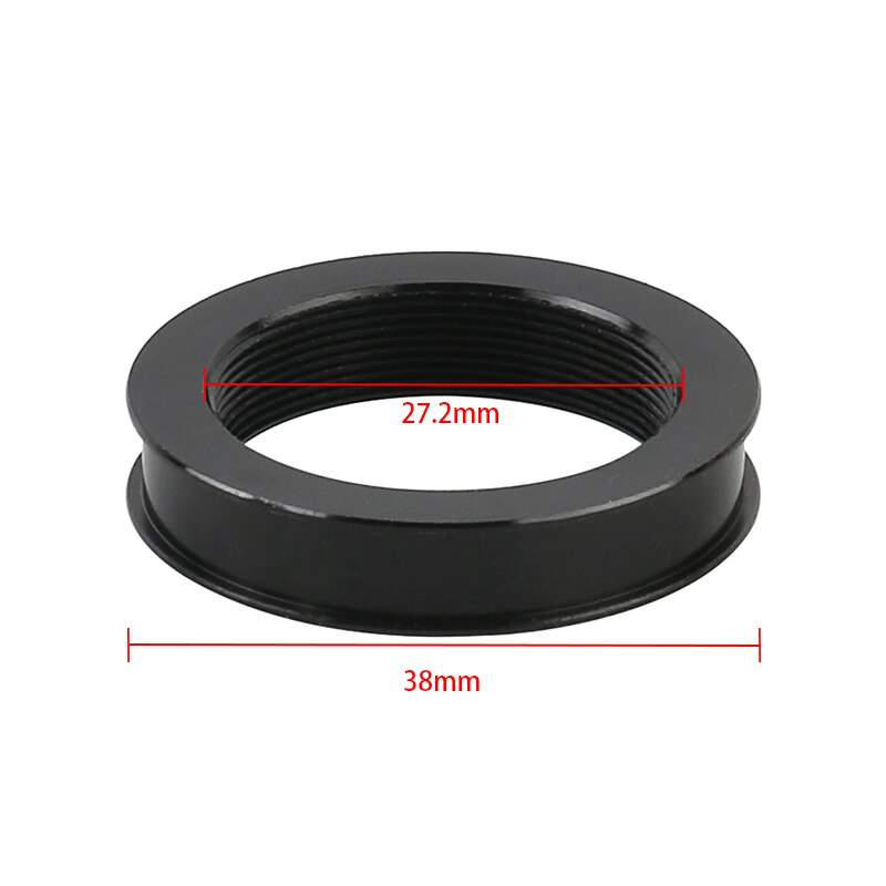 Adaptador de enfoque de lente ajustable para cámara, tipo de adaptador de montaje en C para microscopio estéreo Trinocular, 1x0,35x0,5 x: 38mm To 28mm Ring