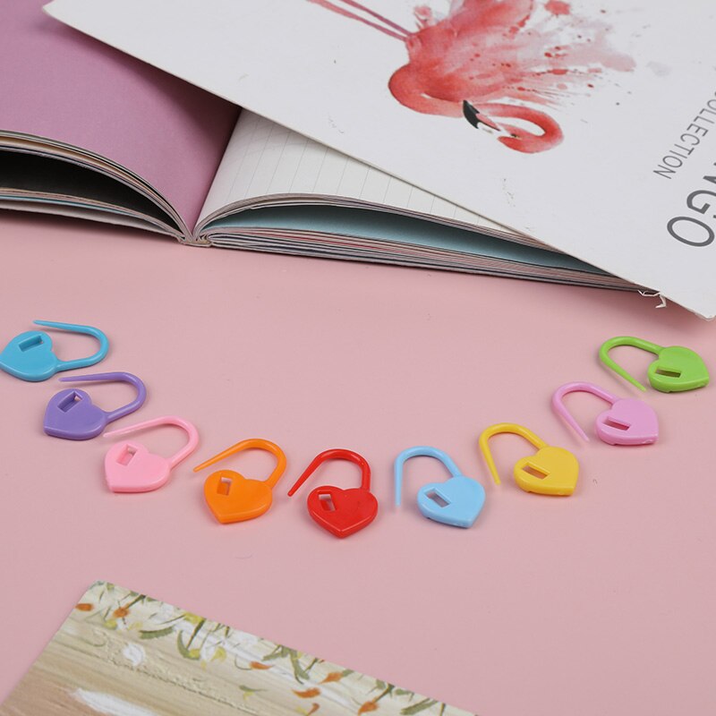 500Stck bunt Sicherheit Stifte Plastik Clips Marker Stifte Pro Stricken überqueren Stich Halter Handwerk DIY Nähen Bausatz Brosche Zubehör