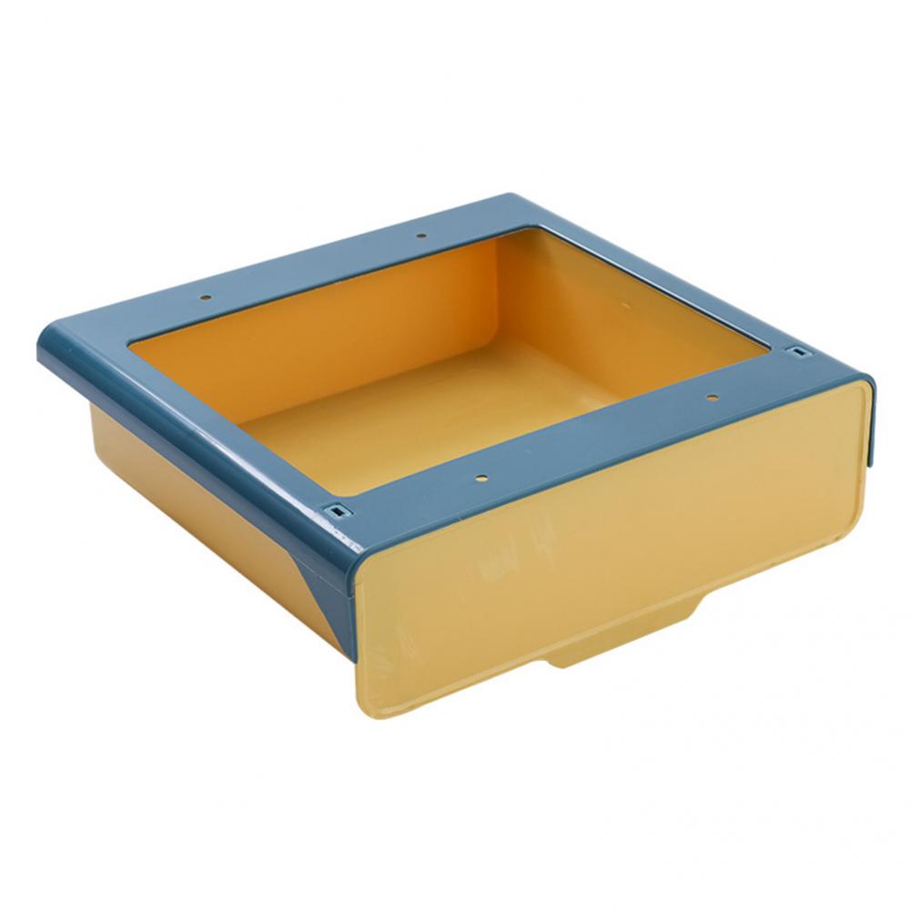 Under Desk Drawer Convenient Smooth Surface Desktop Drawer Tray Saving Space Under Desk Storage Tray