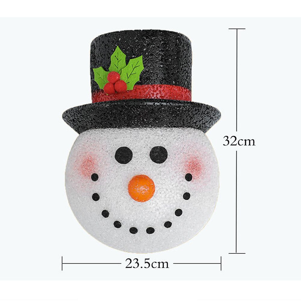 2pcs/Set Christmas Snowman Light Covers Outdoor Decor Light Covers Porch Garage Lights Large Light Fixtures 12inch