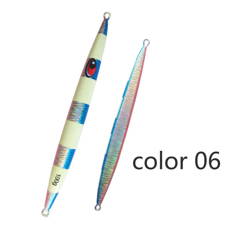 Balleo 1pcs 100g 150g 200g 250g 300g 400g Luminous lead fish Deep sea Metal Jig Jigging Fishing fish Lure