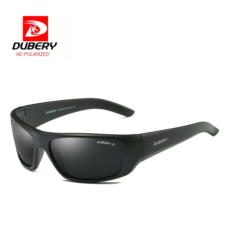 DUBERY Sport Sonnenbrille Polarisierte Für Männer Sonnenbrille Platz Fahren Persönlichkeit Farbe Spiegel Luxus Zipper Box