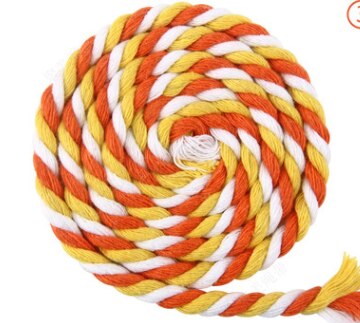 5 metriä 6mm puuvilla köysi koristeellinen kierretty naru köysi käsintehty koristeluun tee itse kaulanauha ficelles couleurs lankajohto: No 18