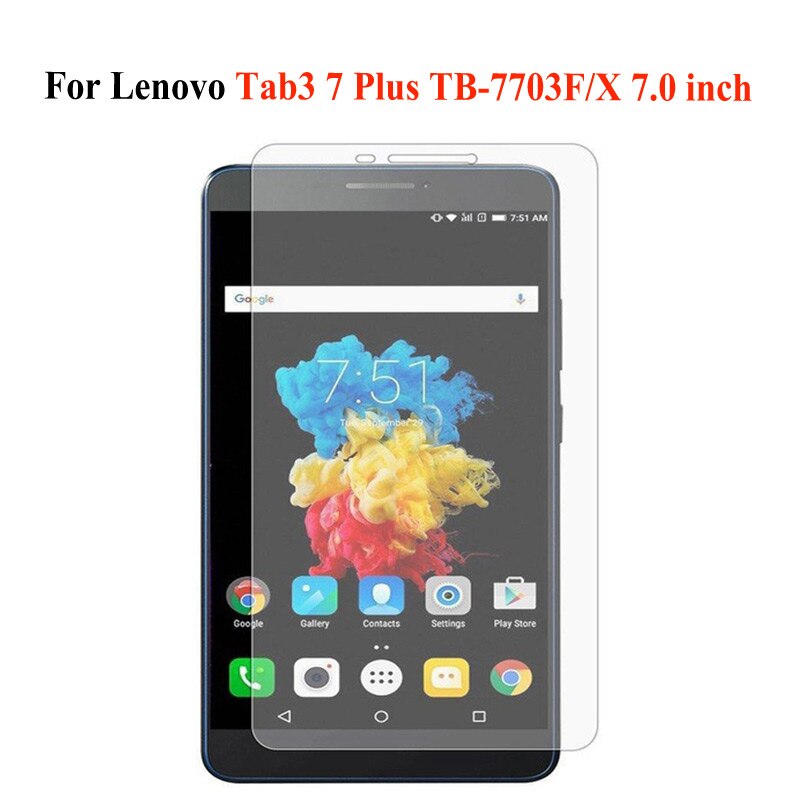 9h hærdet glasfilm til lenovo tab 3 tb3-710f 710f 730m 7703f/x 850f/n 8703f/ n  x103f 7.0 8.0 10.1 tommer beskyttende glasfilm: Lenovo tb -7703