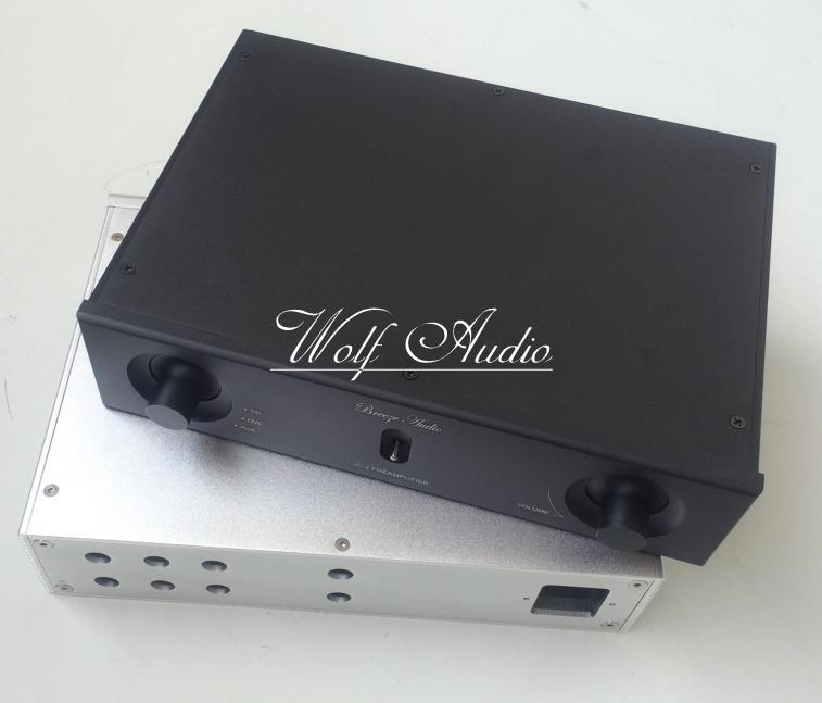 argent et noir 2606A plein aluminium châssis amplificateur de puissance boîtier préamplificateur Shell bricolage Audio Amp Box