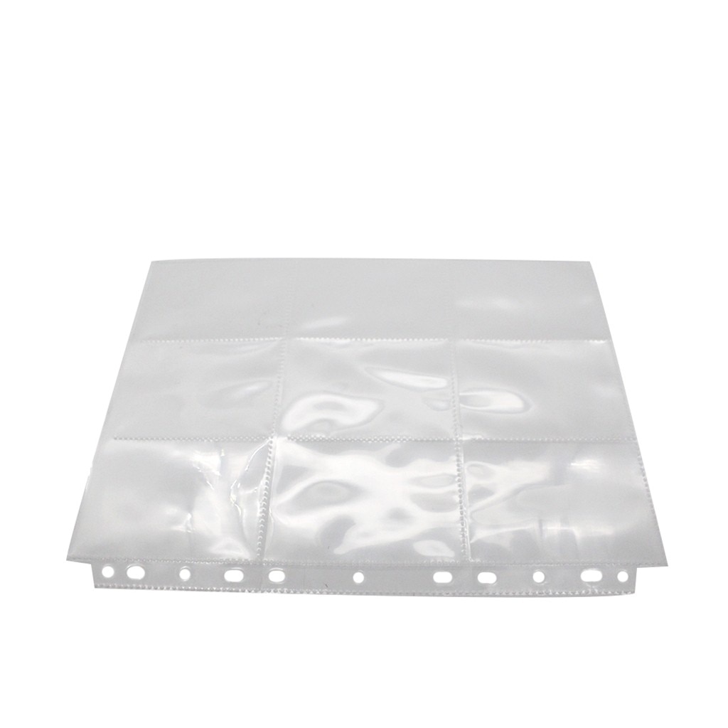 90 Pockets Trading Gaming Card Sleeves Storage Wallets Album Pages Collection Coin Holders Wallets Sleeves Set Photo Albums QW