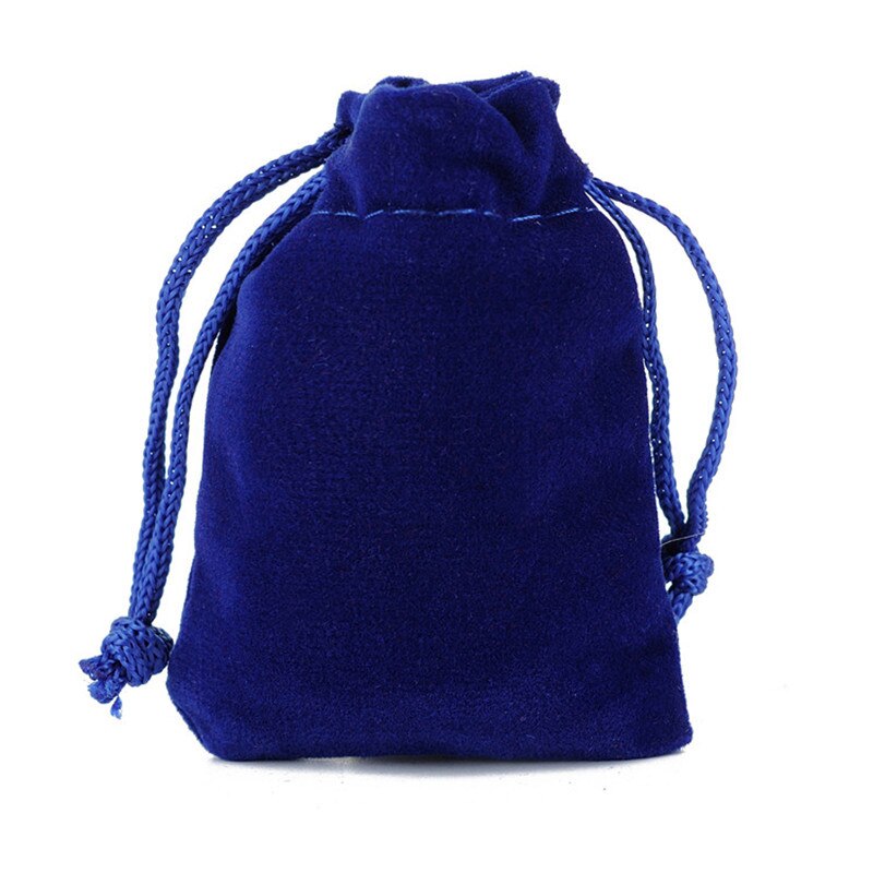 5Stck oben Samt Würfel Tasche Schmuck Verpackung Kordelzug Beutel für Verpackung Tasche Brettspiel: blau