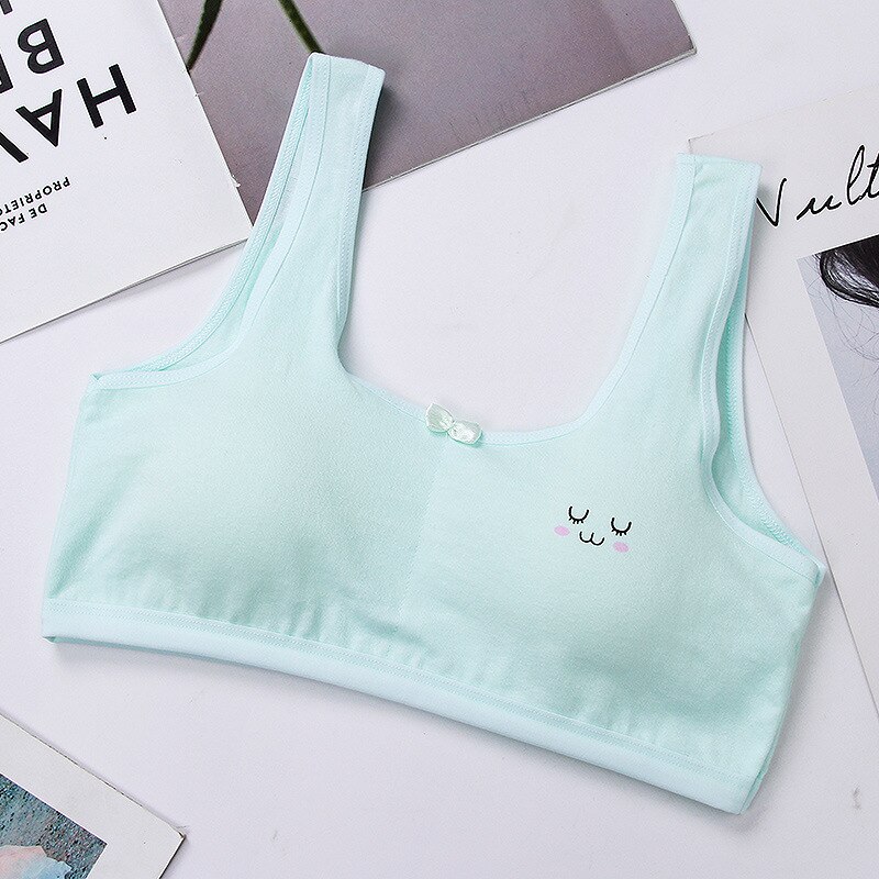 Teenage Girl Bra Seamless Bralette Full Cup Cotton Underwear Sleep Bra Tube Top Young Girls Lingerie Intimates Sports Vest Bras