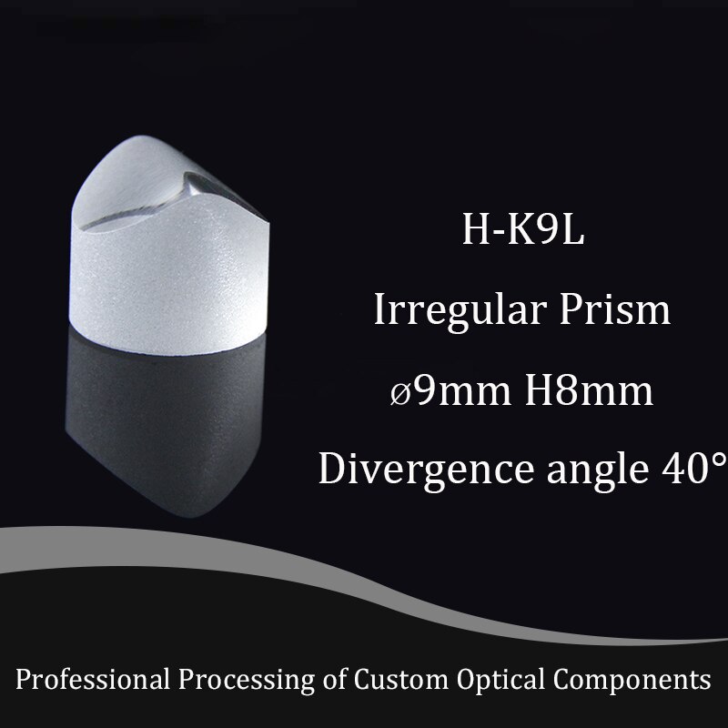 Powell – prisme, diamètre du Spot de 5mm, de Surface 60-40, matériau H-K9L verre optique, longueur d&#39;onde de la lentille 430 ~ 1100nm