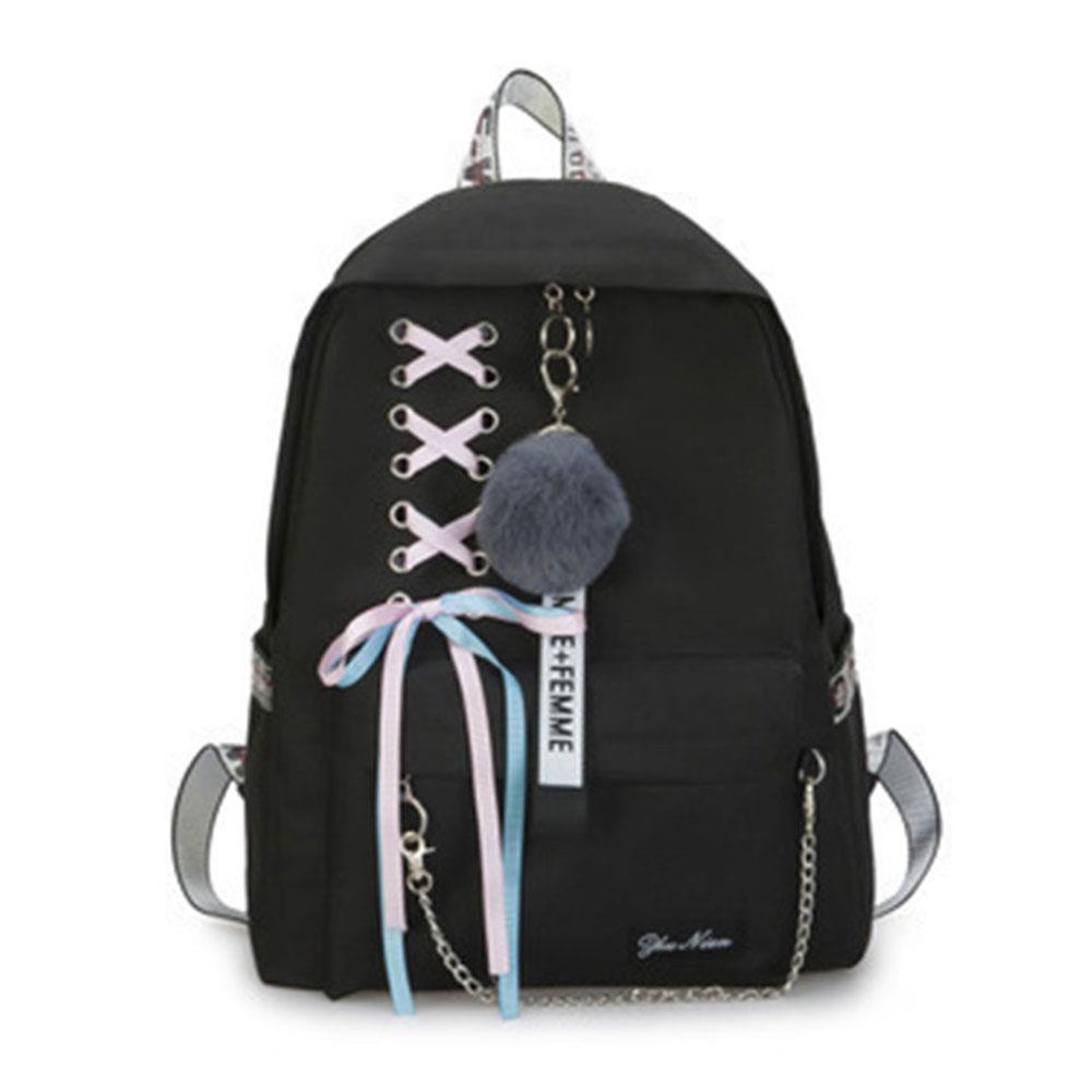 Sac à dos scolaire sacs à bandoulière fête sac à main bal RANSEL femmes balle haut en Nylon populaire voyage dame: Black Style 1