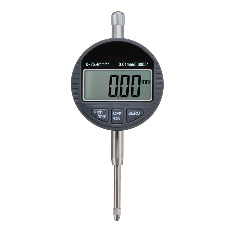 Digital mätklocka indikator 0.01mm/0.005 " display 1.5v elektroniskt mätverktyg 0-12.7mm/0.5 " 0-25.4mm/1 "