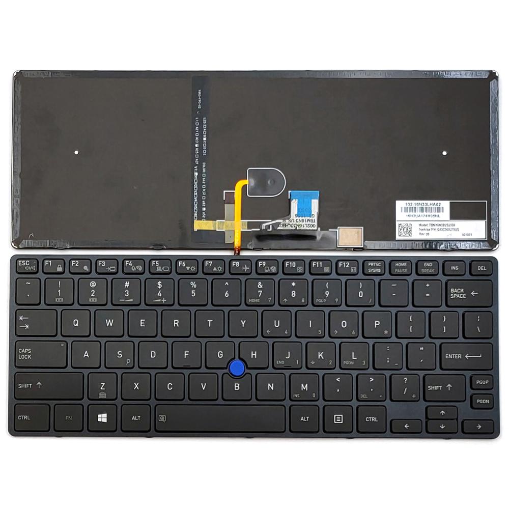 Voor Toshiba Tecra X40-D X40-E / Portege X30-D X30-E Serie Laptop Toetsenbord Us Backlit