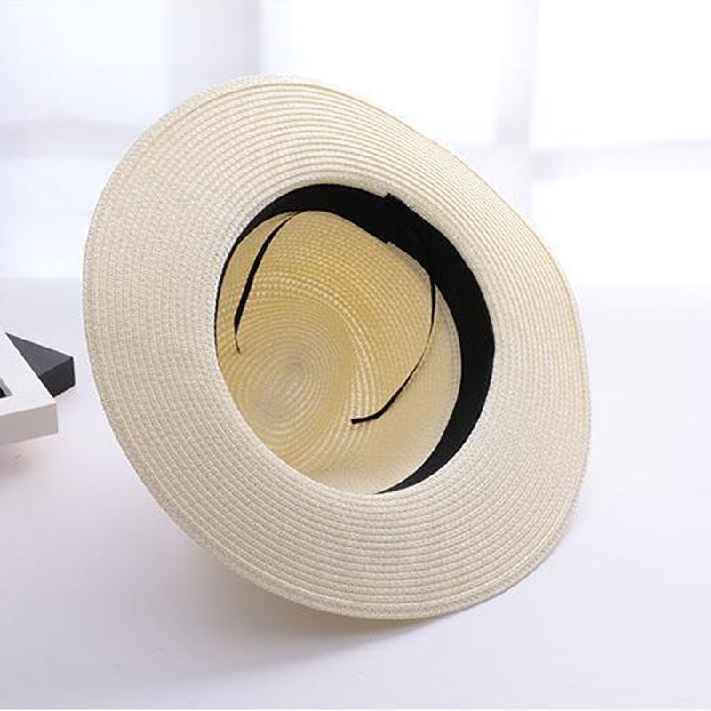 Suogry mærke stråhatte til kvinder panama hat beige hvid herre strand casual bredskygget sommer hawaiiansk solhat