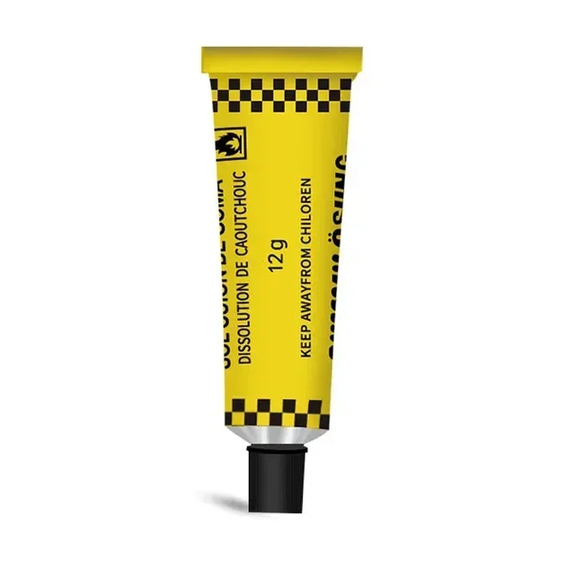 Reifenreparatur, schwarzer Kleber, starker Gummi, verschleißfest, nicht korrosiv, für Autos, sofortige starke Werkzeuge, selbstklebende sofortige Bindungsreparatur: YELLOW
