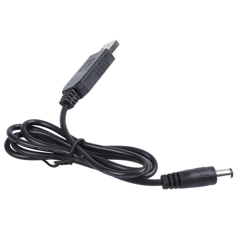 Usb dc 5v para dc 12v 2.1mm x 5.5mm módulo conversor dc tambor conector macho jack cabo de alimentação, usb para dc cabo-1m (5v para dc