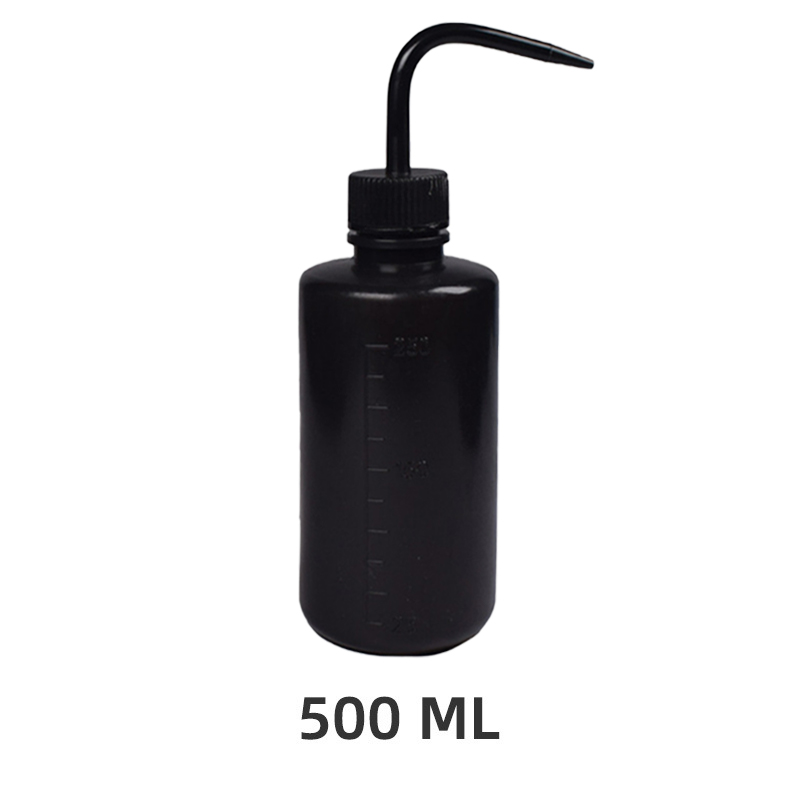 Botella de lavado para limpieza de pestañas, limpiador de boquilla curva, resistente al agua, removedor de cejas, herramienta de maquillaje para extensión de pestañas, 250/500ml