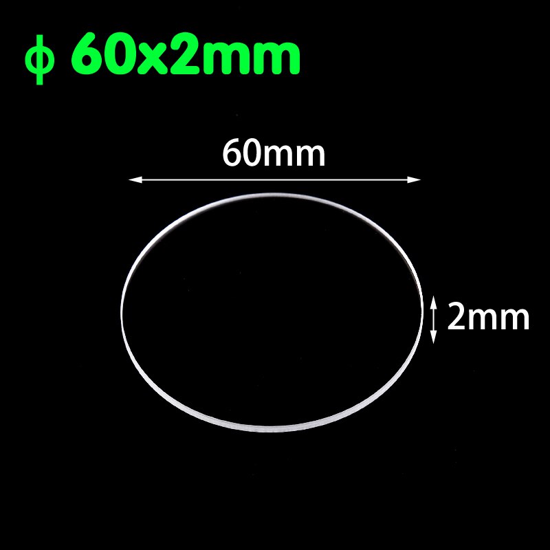 Uv Glas Filter Diameter 60X2 Mm Gekleurde Optische Glas Optische Filter