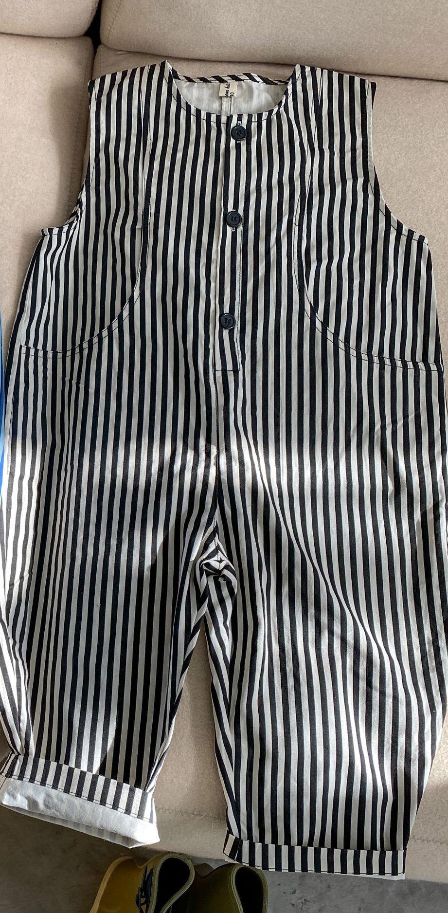 Salopette à rayures pour enfants, , vêtements d'été décontractés, à la , gilet ample pour bébés garçons: black / 24M 90CM