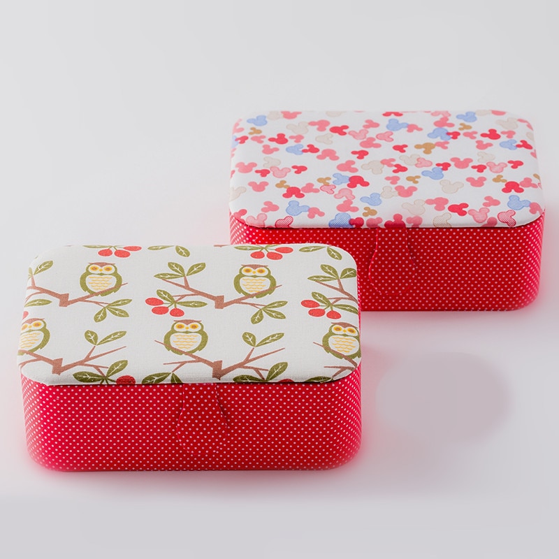 Accessori per la casa di Nozze FAI Da TE Tessuto Scatola Da Cucito Da Sposa dote di Stoffa per Cucire kit 33 Cuciture fa Nastro forbice Fili per il Regalo