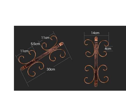 4 - 12 Wine glass rack Hanging Under Cabinet wine cup holder Stemware storage rack display shelf Organizer bar accessoires: bronze             M