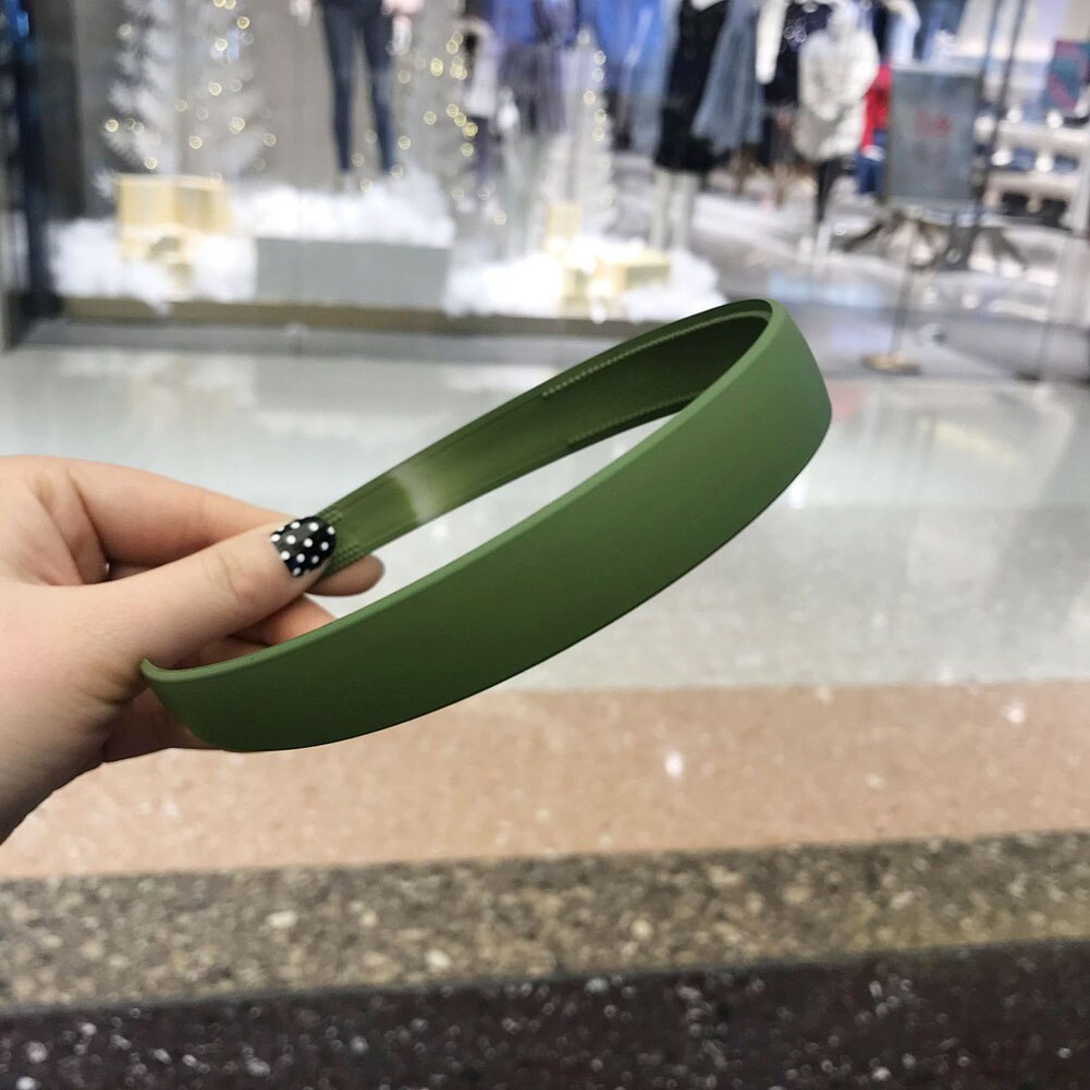 Vrouwen Solid Knoop Vrouwen Haarbanden Meisje Hoofdbanden Ins Breed Dame Hoofddeksels Haar Accessoires: green