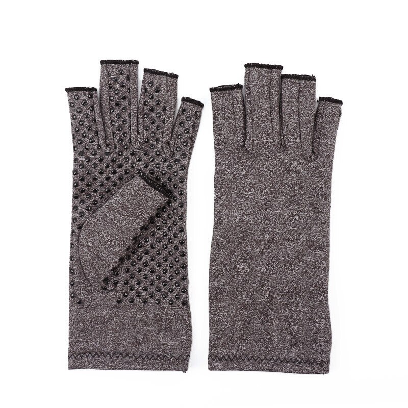 Guantes magnéticos antiartritis para terapia de compresión y salud, guante de seguridad deportiva para el descanso de la muñeca y el dolor de manos reumatoide: With anti-slip / M