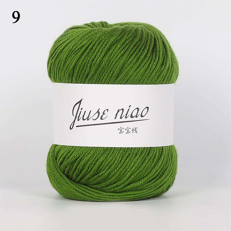 50g/ball 132 meters infant silk hand knitted cashmere yarn crochet yarn: 9