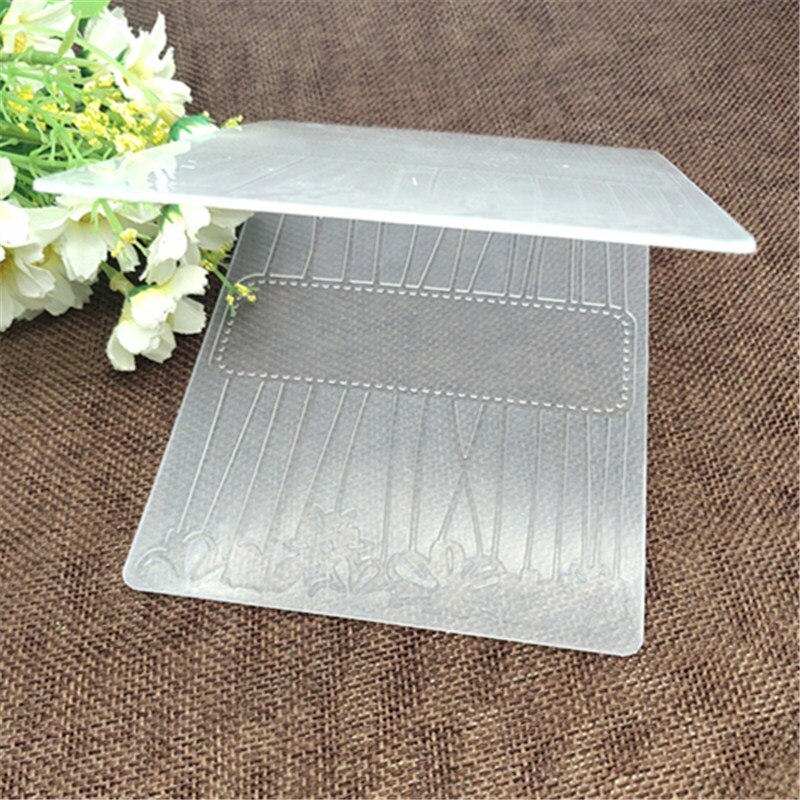 Pretty Flower message print DIY Plastic Embossing Folders for DIY Scrapbooking Paper Craft/Card Making Decoration Supplies