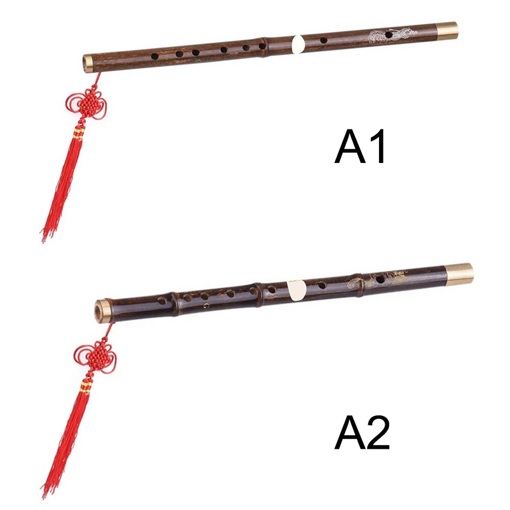 Bamboo Dizi Flute Traditional Handmade Chinese Musical Woodwind Instrument Key of C/D Study Level