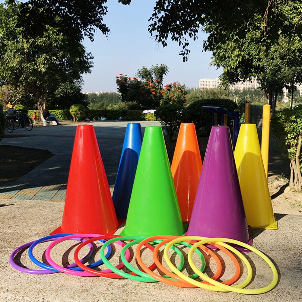 Sports Eye Hand Coordination Party Parent Child Throwing Buckets Toss Ring Set Family Outdoor Playing Game Agility Practice